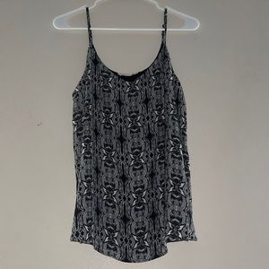 Black and White Patterned Tank top